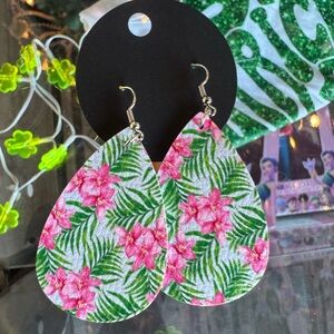 Floral Teardrop Earrings